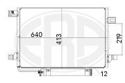 667002 Kondenzátor, klimatizace ERA