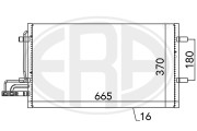 667029 Kondenzátor, klimatizace ERA