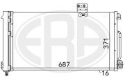 667050 Kondenzátor, klimatizace ERA