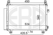 667087 Kondenzátor, klimatizace ERA