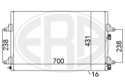 667106 Kondenzátor, klimatizace ERA