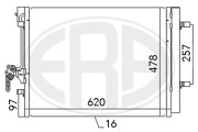 667115 Kondenzátor, klimatizace ERA