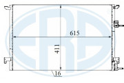 667177 Kondenzátor, klimatizace ERA