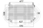 667185 Kondenzátor, klimatizace ERA