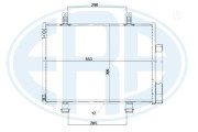 667254 Kondenzátor, klimatizace ERA