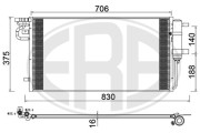 667269 Kondenzátor, klimatizace ERA