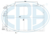 667284 Kondenzátor, klimatizace ERA