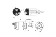 ZM3381 ERA elektromagnetický spínač pre żtartér ZM3381 ERA