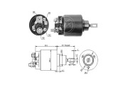 ZM571 ERA elektromagnetický spínač pre żtartér ZM571 ERA