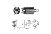 ZM891 ERA elektromagnetický spínač pre żtartér ZM891 ERA