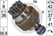 ZN1862 Volnobezny prevod, starter ERA