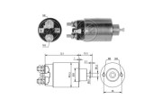 ZM697C ERA elektromagnetický spínač pre żtartér ZM697C ERA