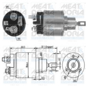 46002 Elektromagnetický spínač, startér MEAT & DORIA