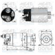 46014 MEAT & DORIA elektromagnetický spínač pre żtartér 46014 MEAT & DORIA