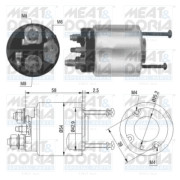 46016 MEAT & DORIA elektromagnetický spínač pre żtartér 46016 MEAT & DORIA