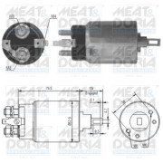 46022 Elektromagnetický spínač, startér MEAT & DORIA