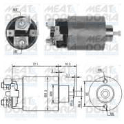 46025 Elektromagnetický spínač, startér MEAT & DORIA