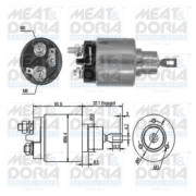 46030 Elektromagnetický spínač, startér MEAT & DORIA