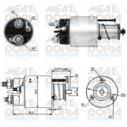 46054 Elektromagnetický spínač, startér MEAT & DORIA