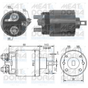 46056 Elektromagnetický spínač, startér MEAT & DORIA