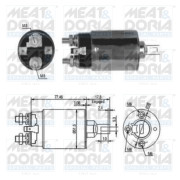 46057 Elektromagnetický spínač, startér MEAT & DORIA