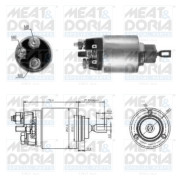 46061 Elektromagnetický spínač, startér MEAT & DORIA