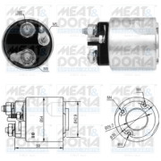 46062 Elektromagnetický spínač, startér MEAT & DORIA