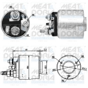 46063 Elektromagnetický spínač, startér MEAT & DORIA