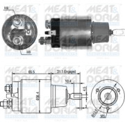 46066 Elektromagnetický spínač, startér MEAT & DORIA