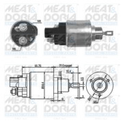 46070 Elektromagnetický spínač, startér MEAT & DORIA