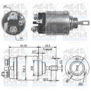 46071 Elektromagnetický spínač, startér MEAT & DORIA