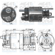 46076 Elektromagnetický spínač, startér MEAT & DORIA