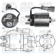 46091 Elektromagnetický spínač, startér MEAT & DORIA