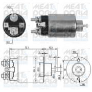 46094 Elektromagnetický spínač, startér MEAT & DORIA