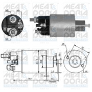 46099 Elektromagnetický spínač, startér MEAT & DORIA