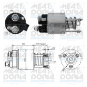 46101 Elektromagnetický spínač, startér MEAT & DORIA