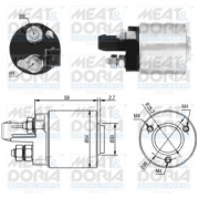 46105 Elektromagnetický spínač, startér MEAT & DORIA