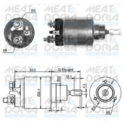 46115 Elektromagnetický spínač, startér MEAT & DORIA