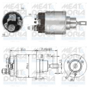 46117 Elektromagnetický spínač, startér MEAT & DORIA