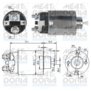 46124 Elektromagnetický spínač, startér MEAT & DORIA