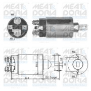 46143 Elektromagnetický spínač, startér MEAT & DORIA