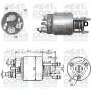 46152 Elektromagnetický spínač, startér MEAT & DORIA