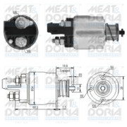 46158 Elektromagnetický spínač, startér MEAT & DORIA