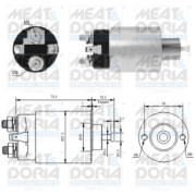 46167 MEAT & DORIA elektromagnetický spínač pre żtartér 46167 MEAT & DORIA