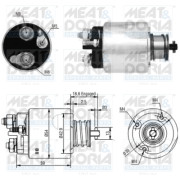 46176 Elektromagnetický spínač, startér MEAT & DORIA