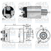 46182 Elektromagnetický spínač, startér MEAT & DORIA