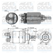 46192 Elektromagnetický spínač, startér MEAT & DORIA