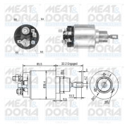 46258 Elektromagnetický spínač, startér MEAT & DORIA