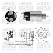 46263 Elektromagnetický spínač, startér MEAT & DORIA