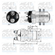 46320 Elektromagnetický spínač, startér MEAT & DORIA